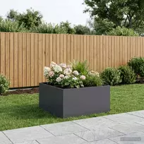 Sodo vazonas Antracito 60 x 60 x 40 cm Šaltai valcuotas plienas