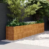 Pakelta sodo lysvė, 385x50x69cm, Corten plienas
