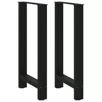 Baro stalo kojos, juodos, 2 vnt., 40x(90-91) cm, plienas