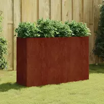 Aukštas sodo lovelis, 120x40x80cm, Corten plienas