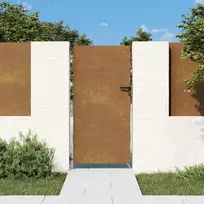 Sodo vartai, 85x175 cm, Corten plienas