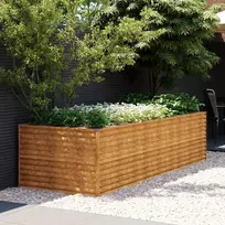 Aukštas sodo lovelis, 290x100x69cm, Corten plienas