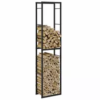 Malkų lentyna Juoda 50x30x209 cm Plienas