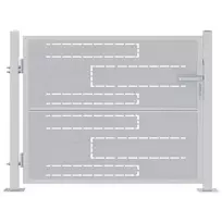 Sodo vartai 85 x 70 cm Nerūdijantis plienas Užrakintas