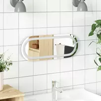 LED vonios veidrodis Skaidrus 40 x 15 cm grūdintas stiklas