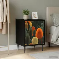 Šalia lovos spintelė ZAANDAM Juodojo ąžuolo 36 x 33 x 51 cm