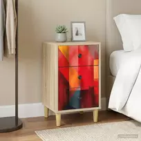 Šalia lovos spintelė HEESCH Sonoma ąžuolas 36 x 33 x 60 cm