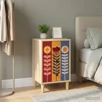 Šalia lovos spintelė ESSEN Sonoma ąžuolas 36 x 33 x 60 cm