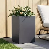 Sodo vazonas Antracito 50 x 50 x 75 cm Šaltai valcuotas plienas