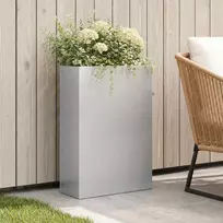 Sodo vazonas Sidabrinė 50 x 20 x 75 cm Galvanizuotas plienas