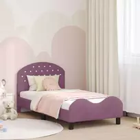 Vaikiška lovos konstrukcija su galvūgaliu Violetinė 80 x 160 cm