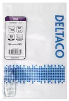 DisplayPort kabelis DELTACO, DP 2.1, 8K, DP80, 1m, juodas / DP80-1010 / 1902629