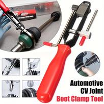 Stainless Steel 10pcs CV Joint Boot Clamp Pliers With 8pcs CV Boot Clamps and Automotive Hose Axle Pliers One Size