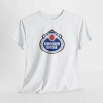 Dovana alaus mėgėjui, Laisvalaikio drabužis, Unisex sunkaus medvilnės marškinėliai Schneider Weisse 2XL gray