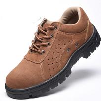 Men Safety Shoes Steel Toe Work Boots Anti-smashing Safety Boots Men Construction Welding Shoes Work Shoes Male Security Boots 36