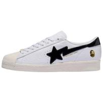 Adidas Bape X Adidas Superstar Vintage 'Balti Juodi' Sportbačiai JR2701 37⅓ balta