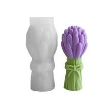 Beautiful Clay Silicone Mold Ornaments Molds Lavender Bouquets Shaped Statue Molds Silicone Candle Moulds for Crafting 1
