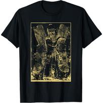 Mesopotamia Sculpture Blessing Genie Assyrian Sumerian T-Shirt S juoda