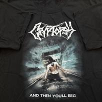 Vintage Cryptopsy and Then You'll Beg Black Cotton T-Shirt All Size BO1192 Unisex T-Shirt XL gray