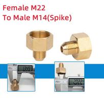 1 vnt. 3/8  1/4  M14 M18 M22 sriegio vidinis adapteris aukšto slėgio plovimo degikliui F22 to M14(S)
