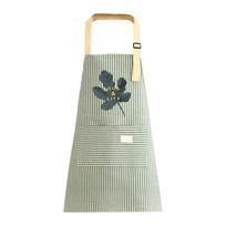 Cotton And Linen Apron Kitchen Household Breathable -foulin Cooking Waistcoat Women's Work Clothes One Size