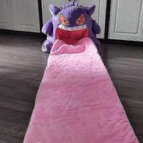 2026 Hot!! Cartoon Gengar Heavy Sleeping Pat Sleep Pillow, Dual Use Nap Blanket