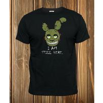 Five Nights At Freddys T-Shirt Fazbear FNAF Springtrap Black Tshirt Gaming Gift for Him Unisex, Ladies Fitted S juoda