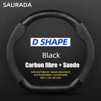 Car Carbon fiber Suede Car Steering Wheel Cover For Seat Cupra FR IBIZA Leon Ateca Tarraco Arona EXEO Toldeo Mii Arosa Alhambra