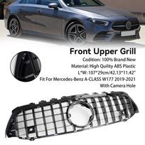 GT Style Front Bumper Grille Grill Fit Mercedes Benz A-Class W177 2019-2023