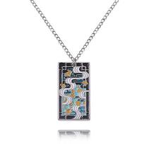 Demon Slayer Kimetsu No Yaiba Tomioka Giyuu Necklace With Pendant And Metal Chain For Cosplay Or Gift Shinobu Pink