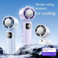 DS25 High Speed Cooling Handheld Mini Rechargeable Turbo Fan with Plastic Housing for Household & Car Use USB Outdoor Fan USB