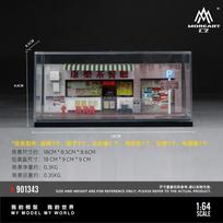 *Pre-Order*Moreart 1:64 Tea Restaurant Diorama Kit Mini Street Scene Display Decor Model