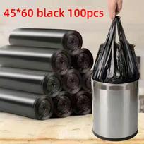 Didelis storas juodas plastikinis maišas buitinių atliekų maišui, vienkartinis nešiojamas maišas viešbutyje 45*60 blue 100pcs blue