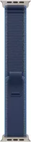 Apple Watch 49mm Blue/Bright Blue Trail Loop - S/M - Natural Titanium Finish - MFT64ZM/A