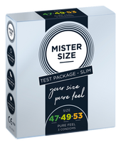 MISTER SIZE 3 izmēri 47-49-53 prezervatīvi, 3 gab.