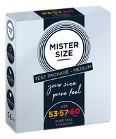 MISTER SIZE 3 izmēri 53-57-60 prezervatīvi, 3 gab.