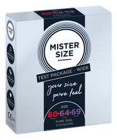 MISTER SIZE 3 izmēri 60-64-69 prezervatīvi, 3 gab.