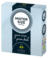 MISTER SIZE 49/165 mm prezervatīvi, 3 gab.