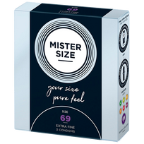 MISTER SIZE 69/225 mm prezervatīvi, 3 gab.