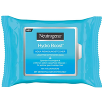 NEUTROGENA Aqua Hydro Boost mitrinošās salvetes sejas attīrīšanai, 25 gab.