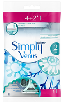 GILLETTE Simply Venus 2 — 6 vienreizlietojamie skuvekļi