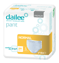 Premium S normālas ietilpības DAILEE Pant nesaturēšanas biksītes, 15 vienības