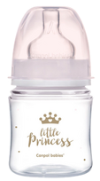 CANPOL BABIES Anti-colic Royal Baby Pink PP Easy Start pudelīte 120 ml