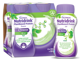 Nutridrink® PlantBased 200 ml ar sojas un zirņu olbaltumvielām (4 pudeles) – NUTRICIA