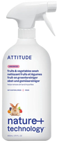 Augļu Un Dārzeņu Mazgāšanas Izsmidzināmais Līdzeklis "ATTITUDE" – Ekoloģisks, Bez Smaržas, 800 ml