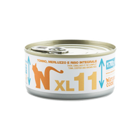 NATURAL CODE XL 11 Mitrā kaķu barība ar tunci, mencu un brūnajiem rīsiem, 170 g