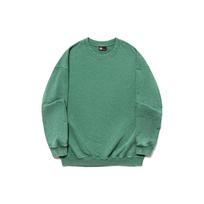 Li Ning Vital Series Solid Color Crew Neck Pullover Sweatshirt Unisex sweatshirt Deep-Palace-Green AWDT701-4