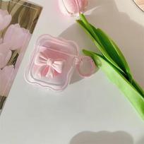 Gradientinis lankelis ausinių apsauginis dėklas Apple AirPods Pro 1/2 kartai Airpods 3 rožinė
