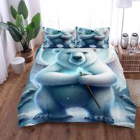 Camouflage Deer Duvet Cover Set UK Single Double Queen US Twin Full King Size pkm Bed Linen Set 140x210cm