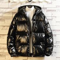 Men's Winter Fashion Thicken Cotton-padded Jackets Male Loose Solid Color Warm Coats Men Warm Hooded Puffer Parkas XXXXXL